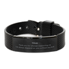 Mom Black Shark Mesh Bracelet - A Unique Gift for Mothers Day, Christmas, and Birthdays - Thank You for Always Supporting Me with Confidence and Love