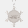 Christmas Snowflake Ornament Partner In Crime Dependable Supportive Engraved Gift