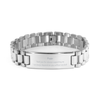 Stainless Steel Bracelet Pappy Thank you for always supporting me without any doubt. Perfect Gift for Birthday, Christmas, Graduation, Veterans Day, and more - Confidence-boosting Engraved Bracelet for Pappy