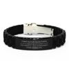 Unbiological Mother Black Glidelock Clasp Bracelet - Wise Living Inspires Hope for Mothers Day Gifts