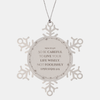 Snowflake Ornament for Mom In Law, an Inspirational Christmas Gift with Engraved Wisdom from EPHESIANS 5:15