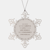 Best Friend Snowflake Ornament - Live Your Life Wisely and Inspirational Christmas Gift for Best Friends who deserve only the Best