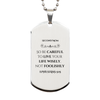 Silver Dog Tag Second Mom Inspiring Engraved Necklace for Mothers Day, Birthday, Christmas Gift - EPHESIANS 5:15