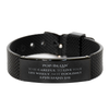 Pop-in-law Black Shark Mesh Bracelet - Live Wisely, Not Foolishly - Inspirational Gift for Birthday, Christmas, Holidays, Graduation - Confidence Boosting Jewelry with Biblical Quote