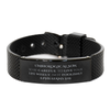 Black Shark Mesh Bracelet Unbiological Son Inspirational Wisdom Gift for Him