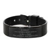 Law Enforcement Officer Black Shark Mesh Bracelet - A rare, precious gift for holidays, graduation, and veterans day, perfect for the brave law enforcement officer