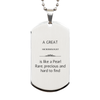 Microbiologist Engraved Silver Dog Tag - A Rare and Precious Gift for Confidence and Inspiration on Graduation Day and Christmas