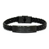 General Manager Braided Leather Bracelet - A Rare and Precious Gift for Graduation, Birthday, or Christmas, Inspiring Confidence and Hope
