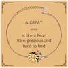 Actor Engraved Sunflower Bracelet - A Rare and Precious Gift for Inspirational Graduation and Christmas Confidence