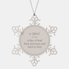 Actuary Snowflake Ornament - Rare and Precious Gift for Christmas, Graduation, and Holidays