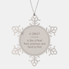 Gate Agent Christmas Snowflake Ornament - A Rare and Inspirational Gift for Holidays and Special Occasions