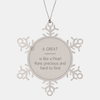 Snowflake Ornament for Hairstylist - A Rare and Precious Gift of Inspiration for Christmas and Graduation