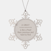 Engraved Snowflake Ornament - Network Administrator - Rare, Precious, Inspirational Gift for Christmas and Graduation