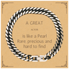 Actor Inspirational Cuban Link Chain Bracelet - A Rare and Precious Gift for Holidays and Birthday Celebrations