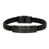 Grandfather Leather Braided Bracelet - A Token of Love and Appreciation for Fathers Day and Christmas Gift