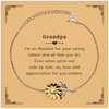 Grandpa Sunflower Bracelet - A Token of Appreciation for Grandpas Caring Nature and Enduring Love - Perfect Birthday or Christmas Gift for Grandpa