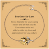 Brother-In-Law Caring Nature Sunflower Bracelet Engraved Birthday Christmas Gift