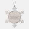 Big-Brother Snowflake Ornament - A Symbol of Gratitude and Love for Christmas, Veterans Day, and Holidays - Unique Engraved Gift for Big Brothers Caring Nature and Support