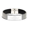 Stainless Steel Bracelet for Nana - Inspirational Psalm 27:1 Engraved Gift for Grandma, Birthday, Christmas, Confidence and Hope in Gods Light and Salvation