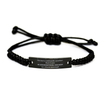 Aeronautical Engineer Black Rope Bracelet, So Close to a Miracle