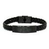 Braided Leather Bracelet for Grandma - Inspirational Psalm 27:1 - Perfect Gift for Birthday, Christmas, and Easter - Confidence in Gods Light and Salvation