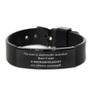 Microbiologist Graduation Gift Black Shark Mesh Bracelet Inspirational Hope Confidence for Him or Her