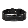 Black Shark Mesh Bracelet - Nutritionists Inspirational Gift for Graduation, Christmas, and Veterans Day