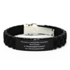 Transcriptionist Black Glidelock Clasp Bracelet - Im not a miracle worker, but close enough. Perfect for Birthday, Holidays, Christmas, Graduation, Veterans Day gift giving