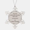 Archeologist Snowflake Ornament - Im so close to a miracle worker, Christmas gift for archaeology fans
