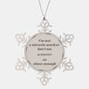 Architect Snowflake Ornament - Im not a miracle worker, but close enough for Christmas and Graduation gifts, perfect for Architects and inspirational decor enthusiasts