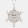 Funeral Director Snowflake Ornament - Im Not a Miracle Worker, But Close Enough - Unique Christmas Gift for Funeral Directors, Hope and Inspirational Keepsake