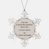 General Manager Snowflake Ornament - Inspirational Christmas Gift for Confident Leaders in Management Role