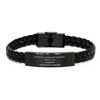 Priest Engraved Braided Leather Bracelet - Im not a miracle worker, but I am a Priest so close enough. Inspirational Gift for Christmas, Graduation, Birthday, and Veterans Day.