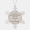 Prosthodontist Snowflake Ornament - Im not a miracle worker, but I am Prosthodontist, so close enough. Perfect Gift for Christmas, Holidays, and Graduation - Unique and Inspirational