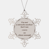 Snowflake Ornament for Roofer - Im not a miracle worker, but I am Roofer so close enough. Christmas Decor Gift for Roofer to inspire hope and confidence during the Holidays