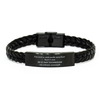 Braided Leather Bracelet X-Ray Technician Gift Im not a miracle worker Inspirational Jewelry for Graduation or Christmas