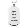 Biologist Engraved Silver Dog Tag - Inspirational Gift for Graduation and Birthday