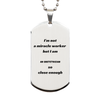 Obstetrician Silver Dog Tag - Engraved Inspirational Gift for Those Special Deliveries on Holidays and Birthdays