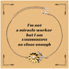 Groundskeeper Sunflower Bracelet - Inspirational Engraved Jewelry for Birthday, Christmas, and Graduation Gift