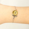 To My Stepdaughter Inspirational Sunflower Bracelet, I'm so proud of you, Stepdaughter Birthday Supporting Gifts From Bonus Dad