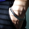 Big-Brother Cuban Link Chain Bracelet - A Token of Love for Him on Holidays and Graduation, Engraved with Thank You for Everything We Shared Message