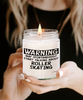 Funny Roller Skating Candle Warning May Spontaneously Start Talking About Roller Skating 9oz Vanilla Scented Candles Soy Wax