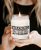 Funny Astronomy Candle Warning May Spontaneously Start Talking About Astronomy 9oz Vanilla Scented Soy Wax Candles