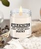 Funny Duck Candle Warning May Spontaneously Start Talking About Ducks 9oz Vanilla Scented Soy Wax Candles