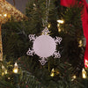 Stepmother Inspirational Snowflake Ornament - The Lord is your light and salvation, fear not