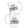 50th Birthday Golf Mug 50 Today Let's Par-Teeee 15oz White Coffee Mugs