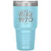50th Birthday Tumbler for Mom Dad Grandma Grandpa Vintage 1970 Laser Etched 30oz Stainless Steel Tumbler