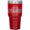 Cycling Biker Tumbler Cycologist Laser Etched 30oz Stainless Steel
