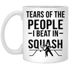 Funny Squash Mug Tears Of The People I Beat In Squash Coffee Cup 11oz White XP8434