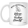 Nuclear Scientist Mug Never Underestimate A Woman Who Is Also A Nuclear Scientist Coffee Cup 11oz White XP8434